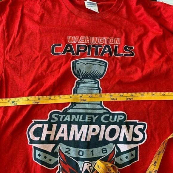 Delta Apparel Unisex Tee Shirt Washington Capitals 2018 Stanley Cup Champions - Picture 7 of 8
